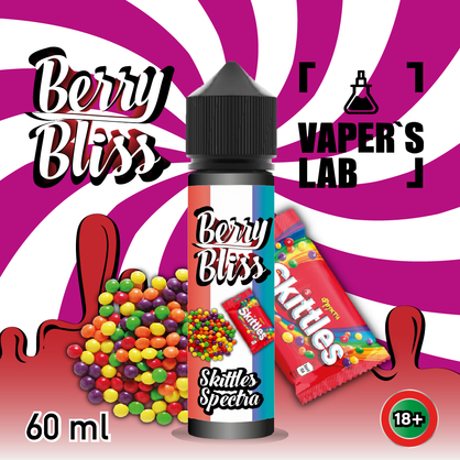 Фото жижи для вейпа berry bliss skittles spectra 60 мл (конфеты скитлс)