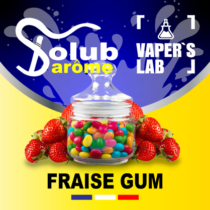 Фото, Відеоогляди на Преміум ароматизатор для електронних сигарет Solub Arome "Fraise Gum" (Полунична жуйка) 