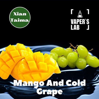 Фото, Відеоогляди на Преміум ароматизатори для електронних сигарет Xi'an Taima "Mango and Cold Grape" (Манго та холодний виноград) 