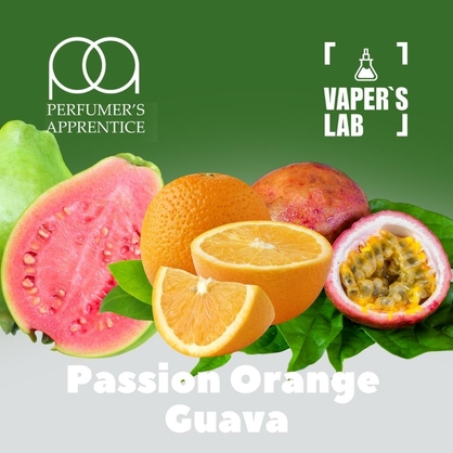 Фото, Видео, Арома для самозамеса TPA "Passion orange guava" (Маракуйя Апельсин Гуава) 
