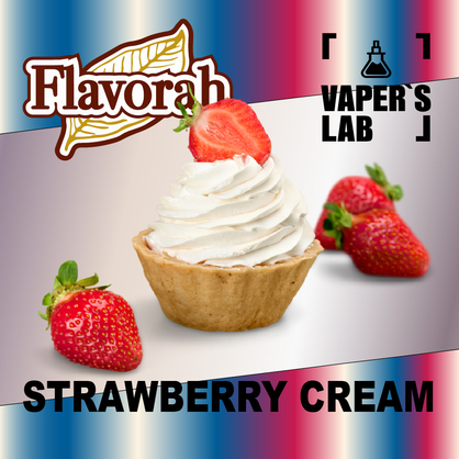 Фото на аромку Flavorah Strawberry Cream Клубничный крем