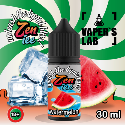 Фото жидкость для под систем zen salt ice watermelon 30ml