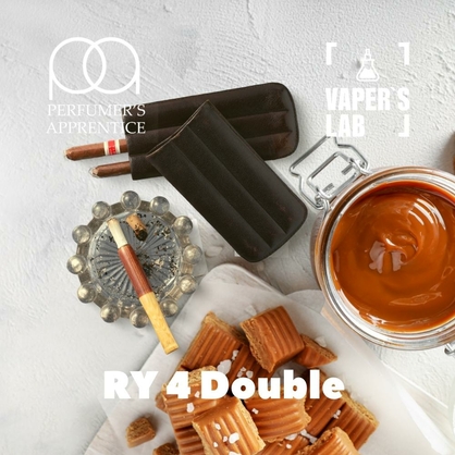 Фото, Видео, Ароматизаторы для солевого никотина   TPA "RY4 Double" (Табак с карамелью) 