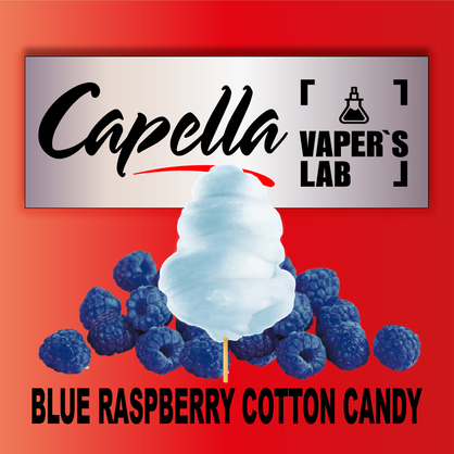 Фото на аромку Capella Blue Raspberry Cotton Candy Малиновая вата