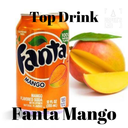 Фото, Видео жидкости для подов с никотином Top Drink SALT "Fanta Mango" 30 ml
