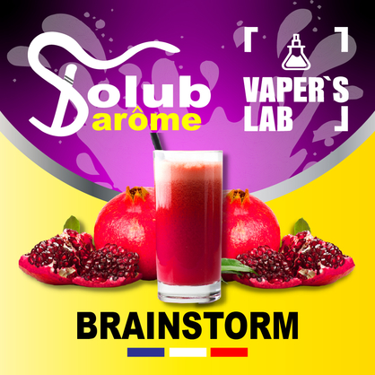Фото, Видео, Натуральные ароматизаторы для вейпа  Solub Arome "Brainstorm" (Гранатовый напиток) 