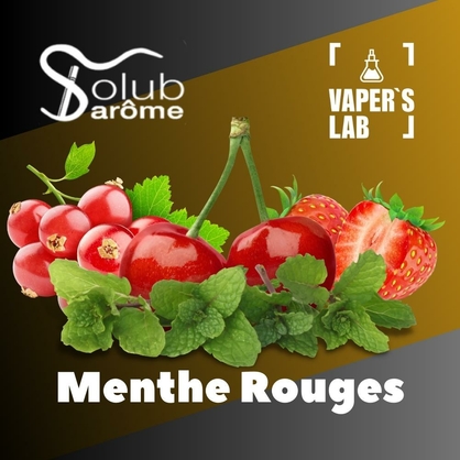 Фото, Відеоогляди на Харчовий ароматизатор для вейпа Solub Arome "Menthe Rouges" (Фрукти з м'ятою) 