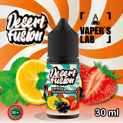 Фото жижа для пода dessert fusion salt zesty lemonberry 30 ml