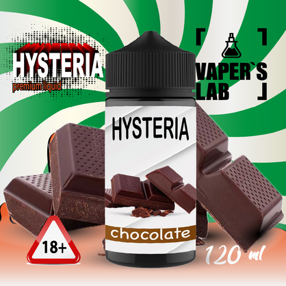 Фото лучшие жидкости для парения hysteria chocolate 100 ml