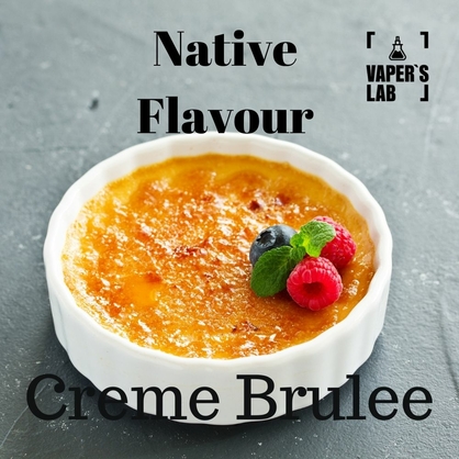 Фото рідини для вейпа native flavour creme brulee 120 ml