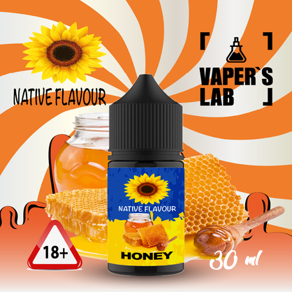 Фото солевая жидкость native flavour honey 30 ml
