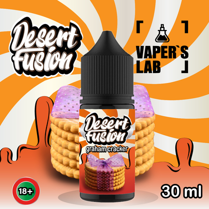 Фото жидкость для под систем dessert fusion salt graham cracker 30 ml