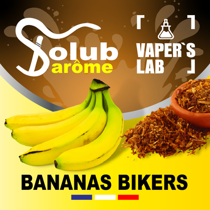 Фото, Відеоогляди на ароматизатор електронних сигарет Solub Arome "Banana\'s Bikers" (М'який смак тютюну з бананом) 