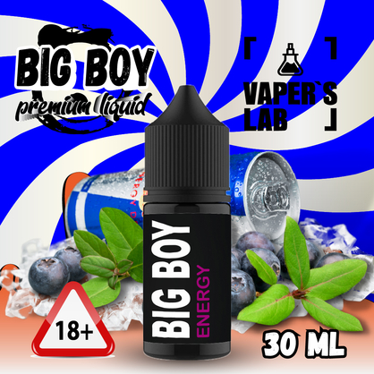 Фото, Видео на жидкость для пода BIG BOY Salt "Energy berry mix" 30 ml