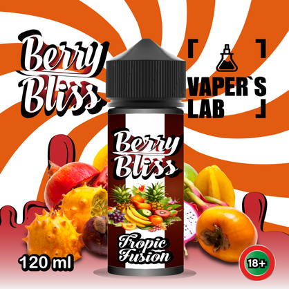 Фото жижи для вейпа berry bliss tropic fusion 120 мл (тропические фрукты)