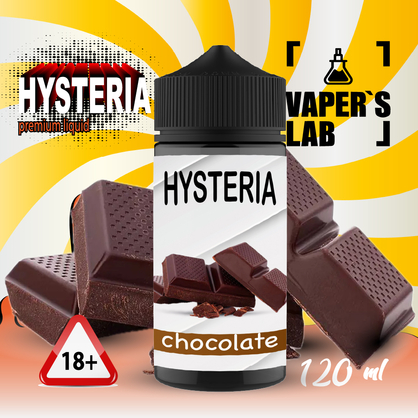 Фото лучшие жидкости для парения hysteria chocolate 100 ml