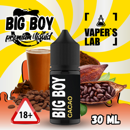 Фото Замовити рідину для пода BIG BOY Salt Cacao vanila 30