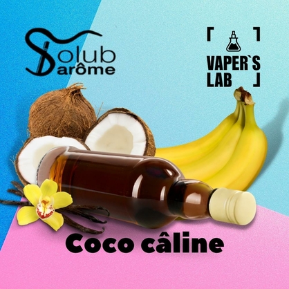 Фото, Видео, Пищевой ароматизатор для вейпа Solub Arome "Coco câline" (Кокос ваниль банан и ром) 