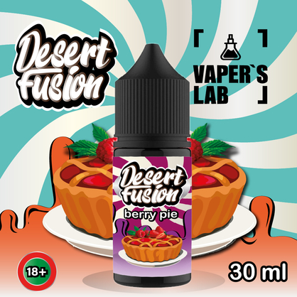 Фото сольова жижа для пода dessert fusion salt berry pie 30 ml