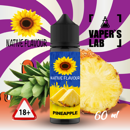 Фото заправки для вейпа native flavour pineapple 60 ml