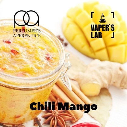 Фото, Відеоогляди на Натуральні ароматизатори для вейпів TPA "Chili mango" (Манго зі спеціями) 