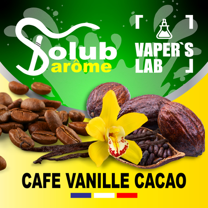 Фото, Видео, Ароматизатор для вейпа Solub Arome "Café vanille cacao" (Кофе с ванилью и какао) 