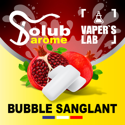 Фото, Відеоогляди на Натуральні ароматизатори для вейпа Solub Arome "Bubble Sanglant" (Гранатова жуйка) 