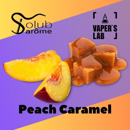 Фото, Видео, Ароматизаторы для жидкости вейпов Solub Arome "Peach Caramel" (Персик с карамелью) 