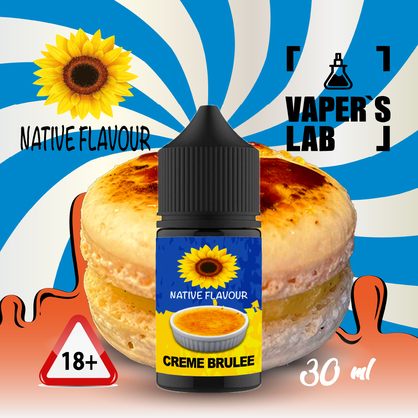 Фото жижа для пода native flavour salt creme brulee 30 ml