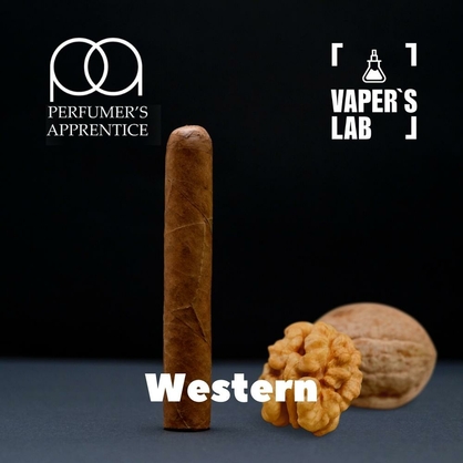 Фото, Видео, Ароматизаторы для солевого никотина   TPA "Western" (Табак с ноткой ореха) 