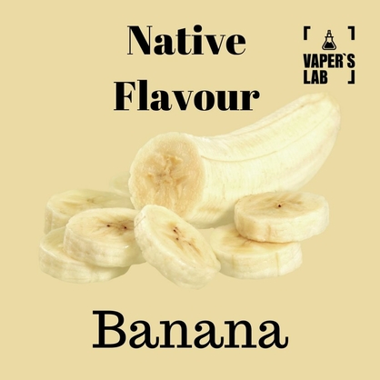 Фото заправки для электронных сигарет native flavour banana 120 ml