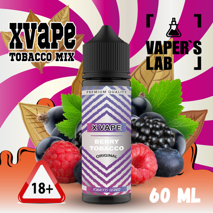 Фото, Відео на Рідини для вейпа XVape Berry Tobacco