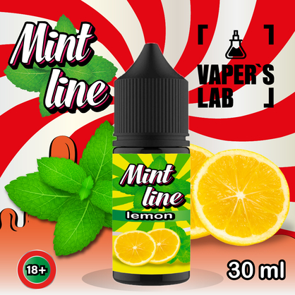 Фото солевая жидкость mint lemon 30ml