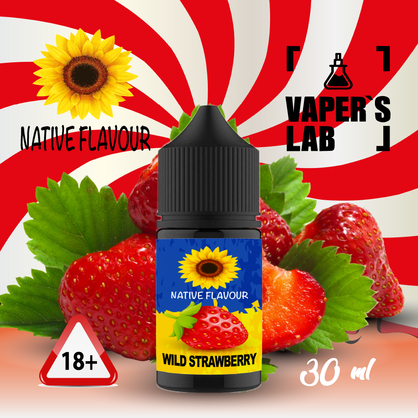 Фото жидкость для пода native flavour wild strawberry 30 ml