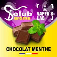 Ароматизатори для сольового нікотину Натуральні ароматизатори для вейпа Solub Arome "Chocolat menthe" (Молочний шоколад із м'ятою)
