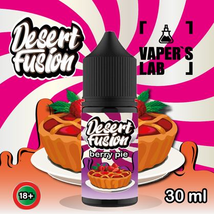 Фото сольова жижа для пода dessert fusion salt berry pie 30 ml