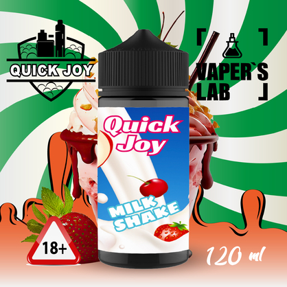 Фото, Видео на жижи для вейпа Quick Joy Milk shake 120ml