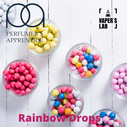 Фото, Відеоогляди на Харчовий ароматизатор для вейпа TPA "Rainbow Drops" (Кисло-солодке драже) 
