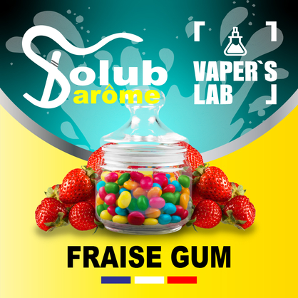 Фото, Відеоогляди на Преміум ароматизатор для електронних сигарет Solub Arome "Fraise Gum" (Полунична жуйка) 