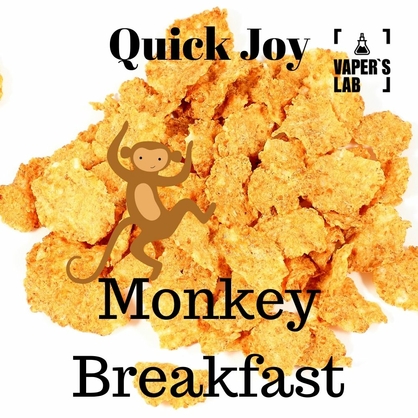 Фото, Відео на Безнікотинову рідину Quick Joy Monkey Breakfast 100 ml