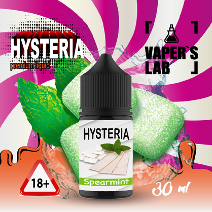 Фото Купити сольову жижу для пода Hysteria Salt Spearmint 30