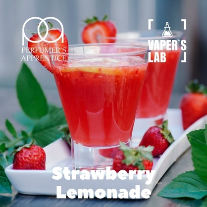 Фото, Відеоогляди на Найкращі ароматизатори для вейпа TPA "Strawberry lemonade" (Полуничний лимонад) 