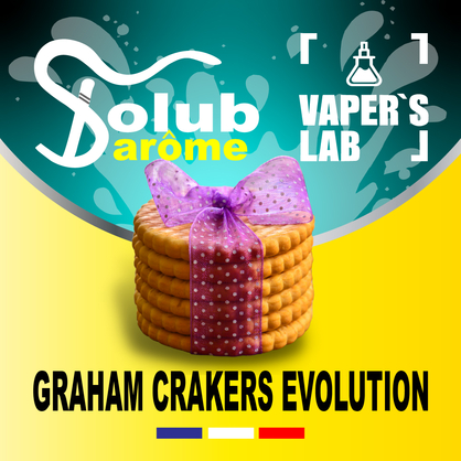 Фото, Видео, Натуральные ароматизаторы для вейпа  Solub Arome "Graham Crakers evolution" (Крекерное печенье) 