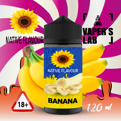 Фото жижа native flavour banana 120 ml