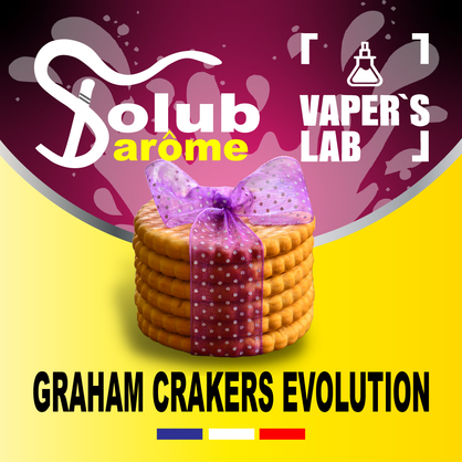Фото, Відеоогляди на Ароматизатор для жижи Solub Arome "Graham Crakers evolution" (Крекерне печиво) 