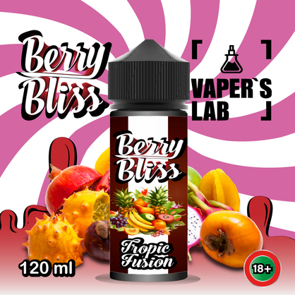 Фото жижи для вейпа berry bliss tropic fusion 120 мл (тропические фрукты)