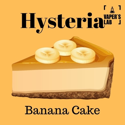 Фото, Видео на жижа Hysteria Banana Cake 100 ml