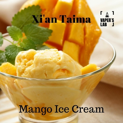 Фото, Видео, Пищевой ароматизатор для вейпа Xi'an Taima "Mango Ice Cream" (Манго мороженое) 