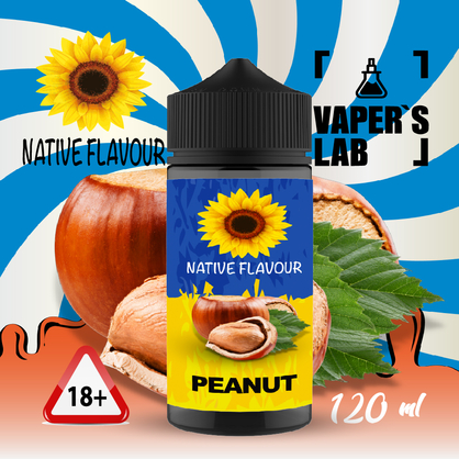 Фото купить заправку для вейпа native flavour hazelnut 120 ml