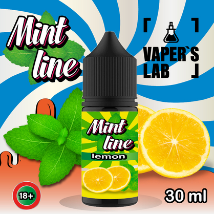 Фото солевая жидкость mint lemon 30ml